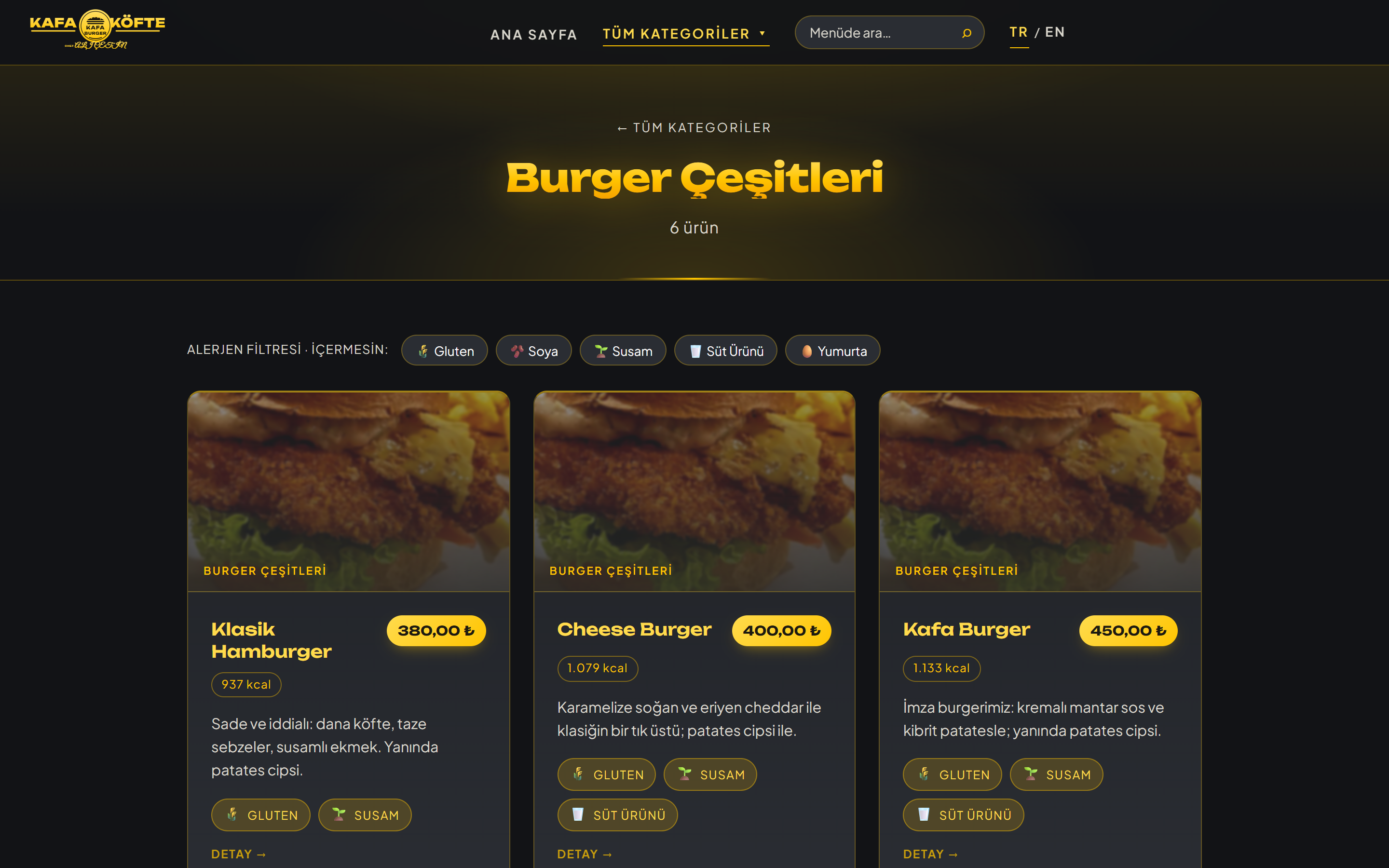 Burger Kategorisi